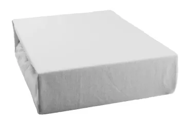 Jersey prestieradlo - biele -  180 x 200 cm - BedStyle